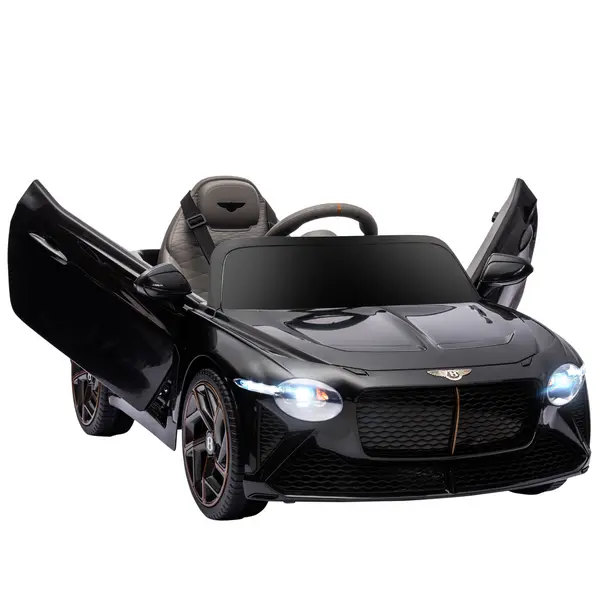 image of HOMCOM Bentley Bacalar Licensed 12V Kids Electric Ride on Car w/ Remote Control, Powered Electric Car with Portable Battery, Music, Horn