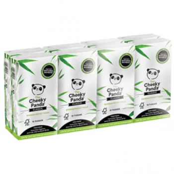 Image of The Cheeky Panda 100% Bamboo Pocket Tissue - 1x8pack