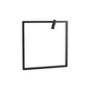 Image of Syntesi Square Integrated LED Wall Lamp Black 3000K