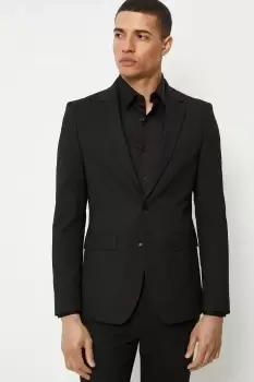 Image of Mens Plus And Tall Skinny Black Essential Jacket