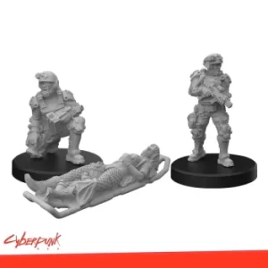 Cyberpunk Red Miniatures: Trauma Team A (Paramedic, Pre-paid Pickup and Security 1)