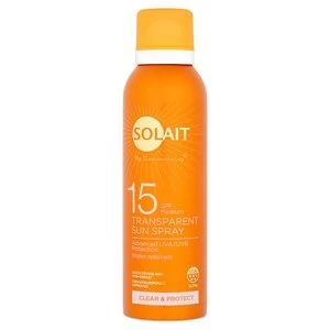Image of Solait SPF15 Clear and Protect Transparent Sun Spray