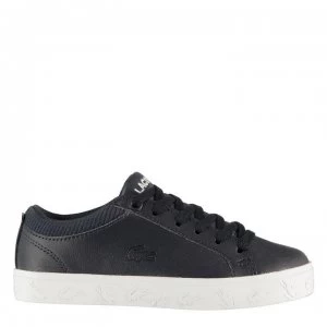 image of Lacoste Straight Set Trainers - Nvy/Off Wht J18