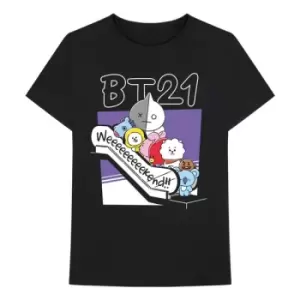 Image of BT21 - Weekend Unisex XX-Large T-Shirt - Black