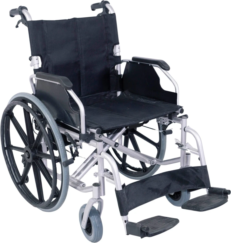 Image of Aidapt Self propelled steel wheelchair Silver Natural