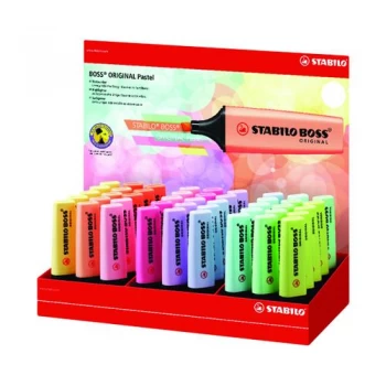 Image of Stabilo Boss Pastel Highlighters Assorted Counter Display Unit Pack of