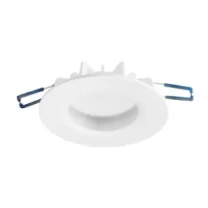 Image of Forlight Lighting - Forlight Hide - Integrated LED 1 Light Recessed Downlight Matt White IP44 - Cool White