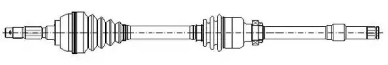 Image of ERA Benelux DA51256 Drive shaft Front Axle Right Drive Shaft (13)
