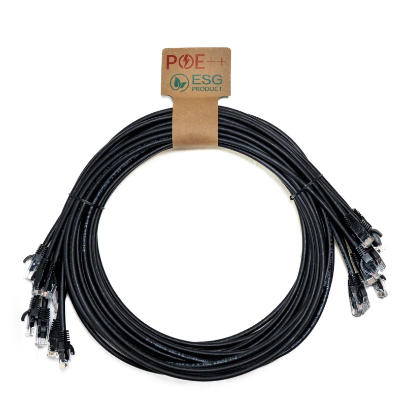 Image of Cablenet Cablenet 0.3m Cat6 RJ45 Black U/UTP LSOH 24AWG Snagless Booted Patch Lead (PK10) L60-6003P