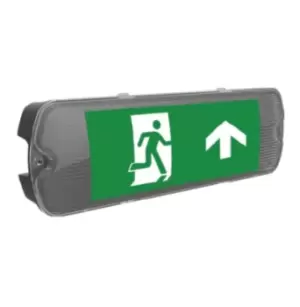 image of Kosnic Mulu 5W Self-test emergency light & Exit Sign 190lm 6500K Black - EESN0105S65/S-BLK