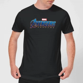 Image of Avengers Endgame Logo Mens T-Shirt - Black - 3XL - Black
