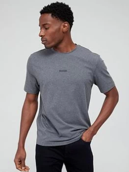 Image of BOSS Tchup Centre Logo T-Shirt - Medium Grey Size XL Men