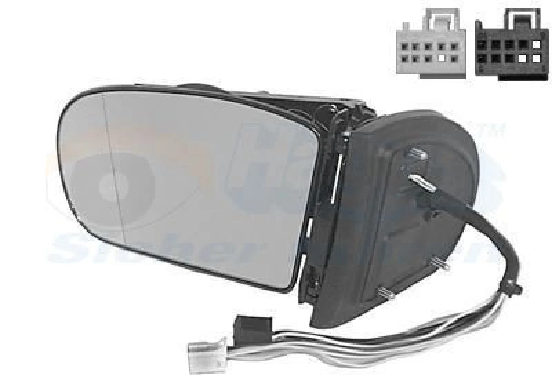 Image of VAN WEZEL Wing mirror VAN WEZEL 3041857