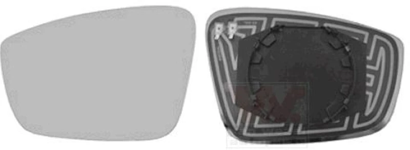 Image of VAN WEZEL Wing mirror glass VAN WEZEL 7617837