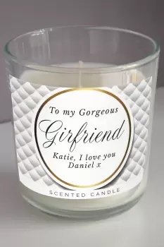 Image of Personalised Opulent Candle in a Jar - White