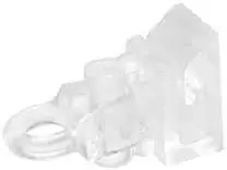 Image of Pack of 10 Clear Roman Blind Clip On Cord Toggle