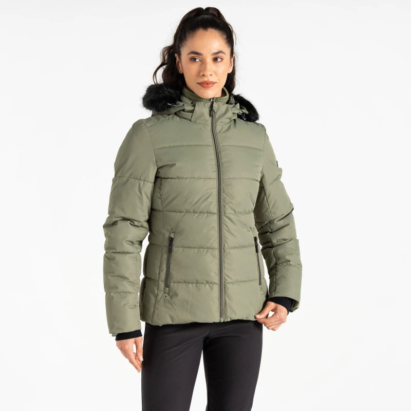 Image of Dare 2b Glamorize V Waterproof Jacket Olivinegreen female 14
