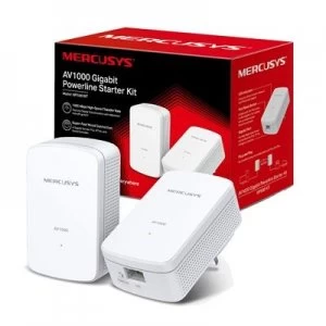 image of Mercusys AV1000 Gigabit Powerline Starter Kit