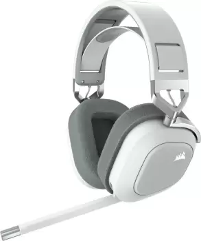 Image of Corsair HS80 RGB WIRELESS Gaming Headset in White