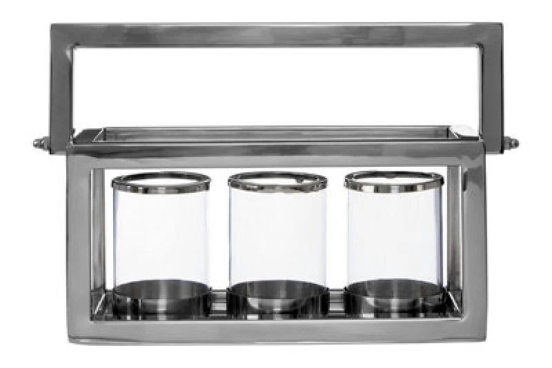 Image of Orsina Elegant Design 3 Light Lantern, Stylish Design Large Lantern For Bedside Table, Stable 3 Light Lantern