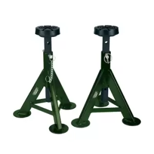 Image of Draper Expert 04339 Axle Stands, 3 Tonne, Green (Pair)