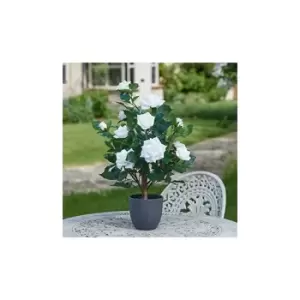 Artificial Regent's Rose Potted Plant or Tree Free Standing Faux Flowers for Home Garden Decorative Faux Foliage Indoor Outdoor Decor Rose Bush