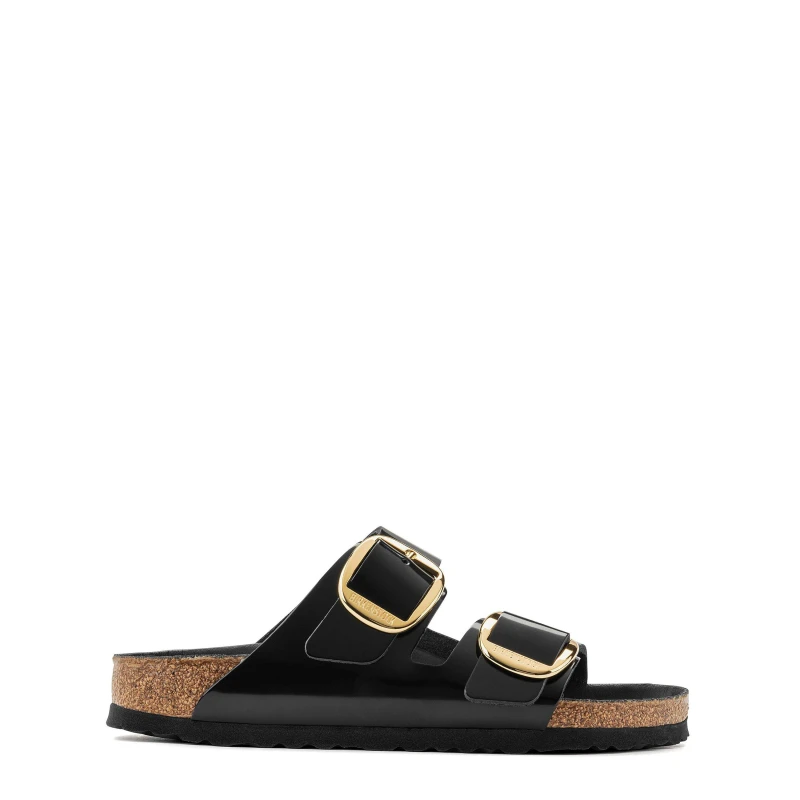 Image of Birkenstock Womens Arizona Big Buckle Hi Shine Black female 3.5 (36)