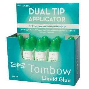 image of Tombow Liquid glue Multi Talent width two tips display PK10