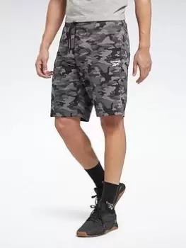Image of Reebok Identity Camo Shorts, Black Size XL Men