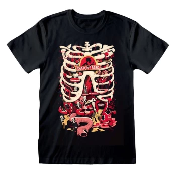 Image of Rick And Morty - Anatomy Park Unisex Medium T-Shirt - Black