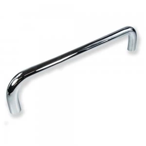 image of LocksOnline Polished Stainless Steel D Shaped Bolt Through Door Pull Handle