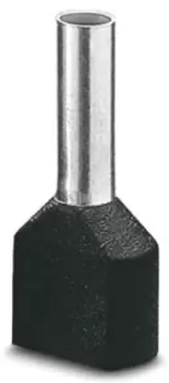 Image of Phoenix Contact Ai-Twin 2X 1,5 - 8 Bk Terminal, Wire Ferrule, 16Awg, Black
