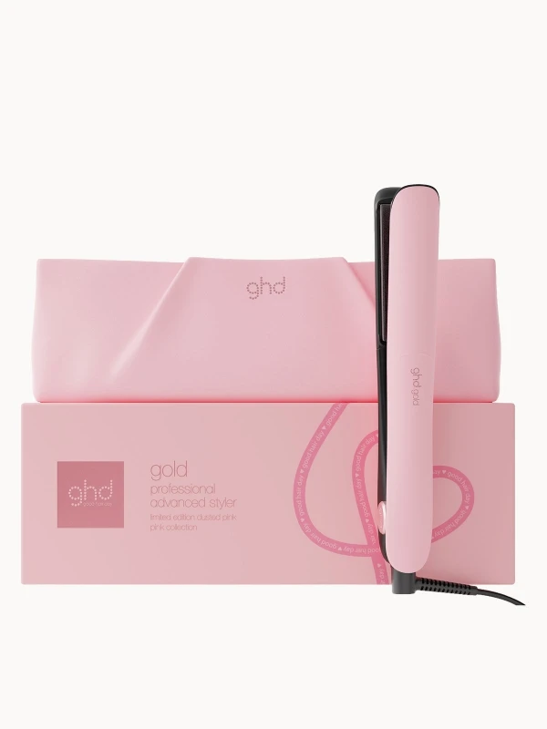 Image of ghd Gold Hair Straightener in Dusted Pink - Limited Edition