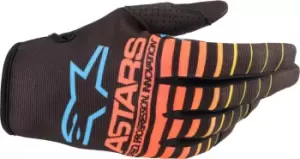 Image of Alpinestars Radar 22 Motocross Gloves, black-yellow, Size L, black-yellow, Size L