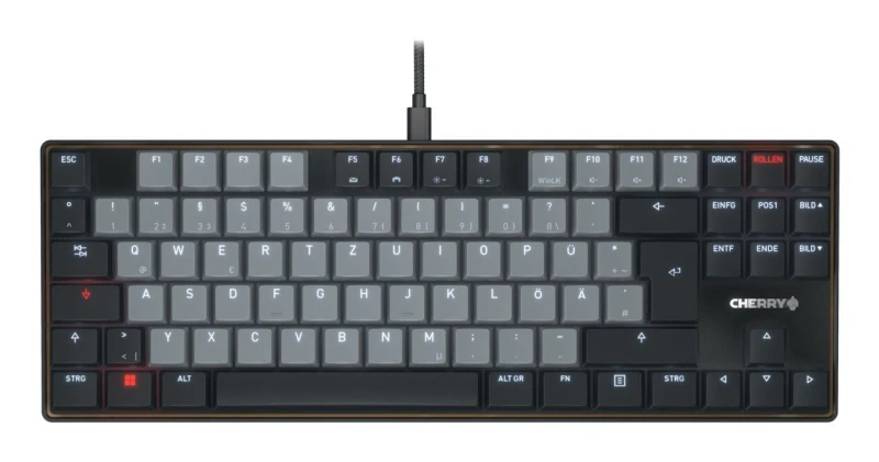 Image of CHERRY KC 500 MX LP TKL keyboard Home/Office USB QWERTZ German Black.