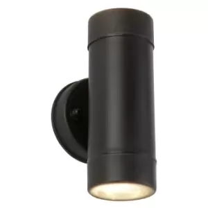 image of Searchlight Lighting - Searchlight Outdoor - 2 Light Outdoor Up Down Wall Light Black IP44, GU10