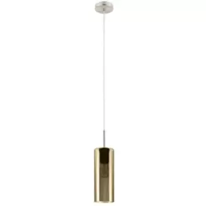 image of Selvino Slim Pendant Ceiling Light Satin Nickel - Eglo