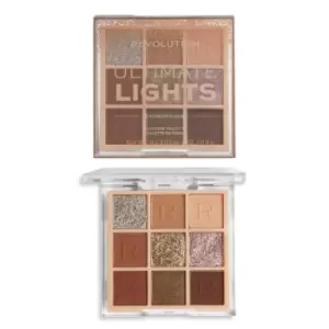 image of Makeup Revolution Ultimate Lights Eyeshadow Palette Feathered Nude