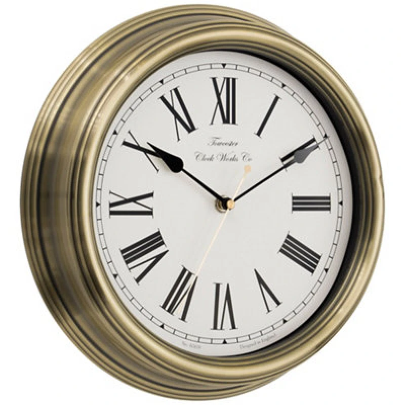 Image of Acctim Redbourn Vintage Gold Effect Quartz Clock