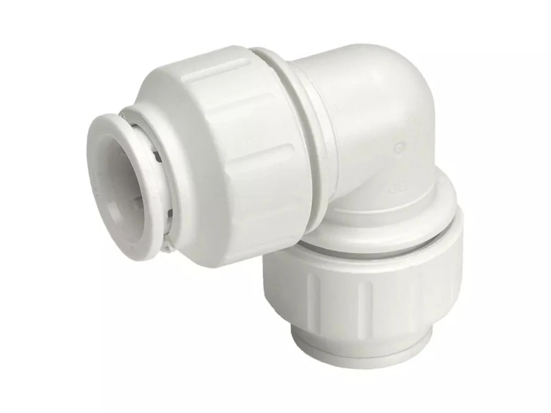 Image of John Guest Elbow 15mm PEM0315W (Pack Of 30) in White White Unisex