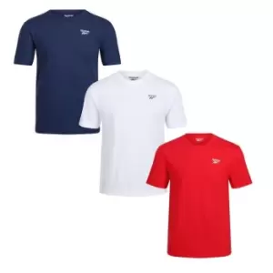 Image of Reebok 3 Pack Santo T Shirts Mens - Multi