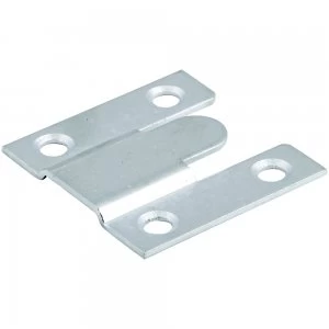 Select Hardware Flush Mounts Bright Zinc Plated 35X35mm 2 Pairs