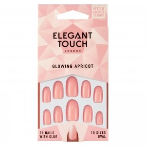 image of Elegant Touch Glowing Apricot Nails