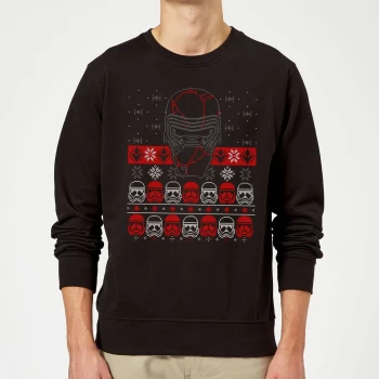 Image of Star Wars Kylo Ren Ugly Holiday Sweatshirt - Black - L