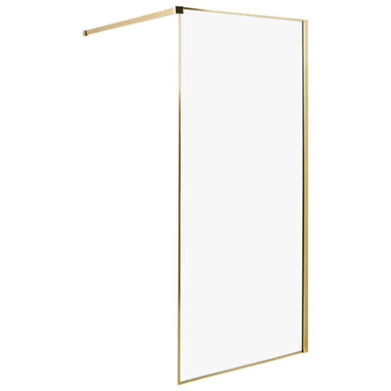 Image of Beliani Shower Screen Waspam 900 X 1900 mm Gold