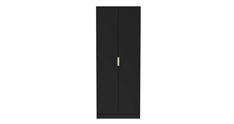 Image of Madrid 2 Door Wardrobe In Black Ash (Ready Assembled)
