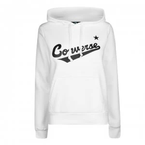 image of Converse Nova Logo Hoodie Ladies - White