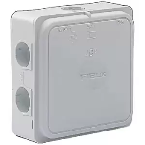 image of Fibox 8600672 Junction box (L x W x H) 110 x 110 x 49mm Grey (RAL 7035) IP65