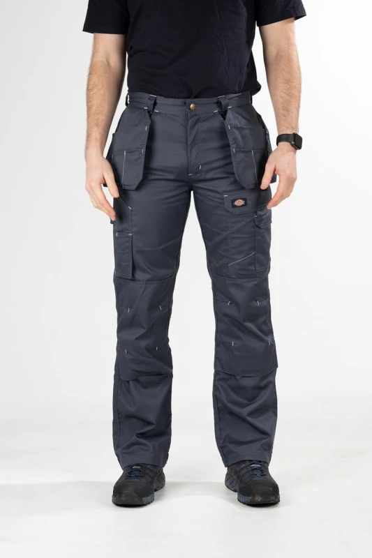 Image of Dickies Mens Redhawk Pro Trousers 36R - Waist 36', Inside Leg 32' Thunder Grey DIC026-GREY-36R