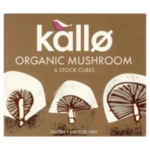 image of Kallo Organic Mushroom Stock Cubes 66g